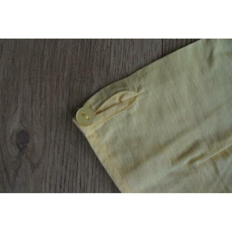 Blouse 42 geel korte mouw