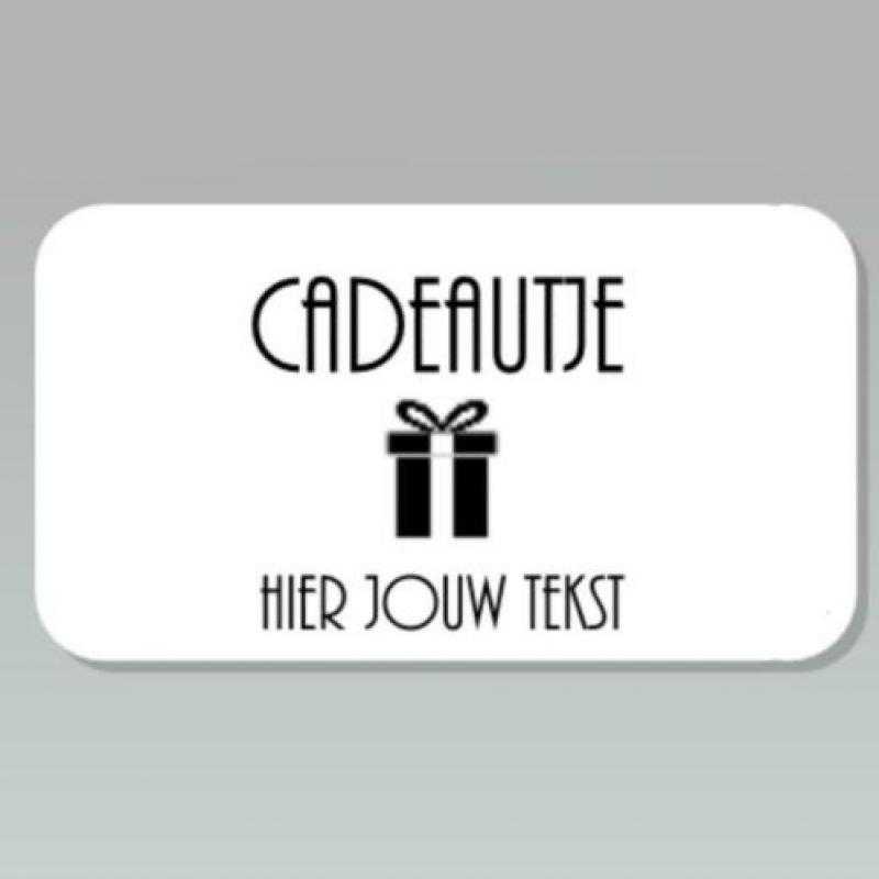 Stickers bedankt voor de toffe tijd 60x30mm - 24 stuks