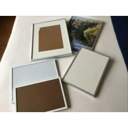Aluminium fotolijsten 5 stuks zie afmeting