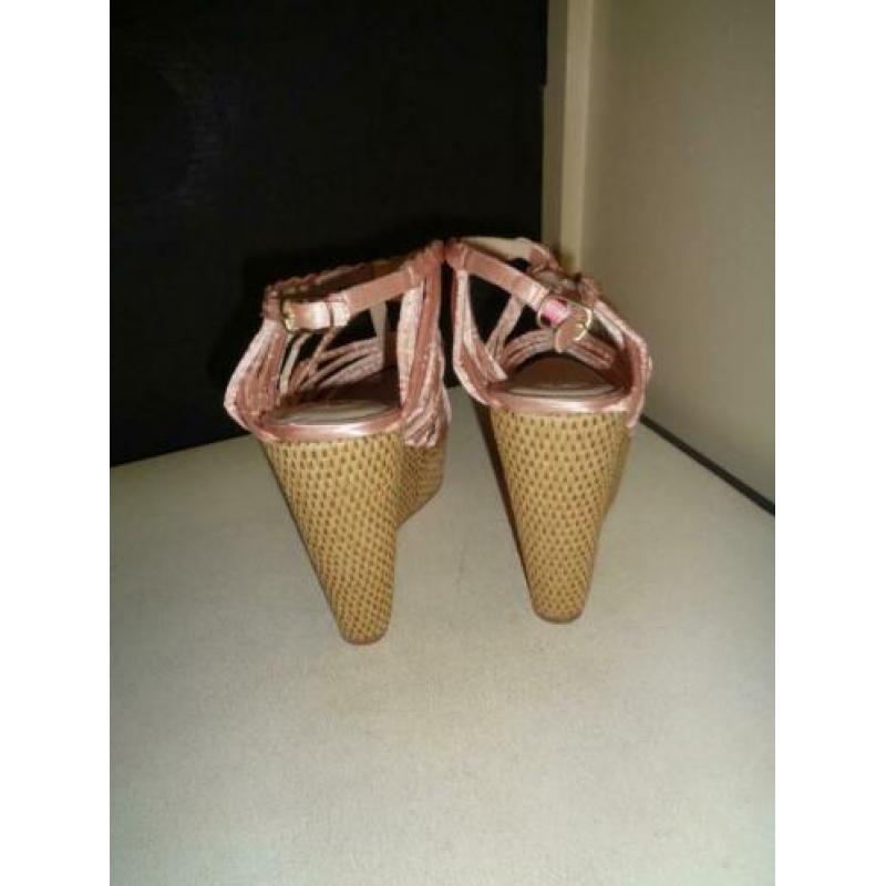 MONIQUE COLLIGNON roze sandalen met Sleehakken