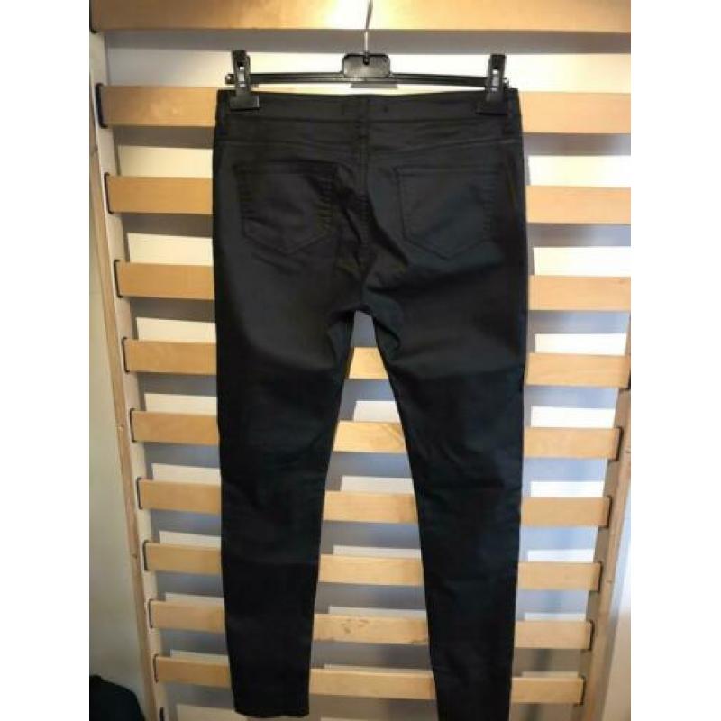 Stoere zwart gecoate broek van Bella Ragazza xs