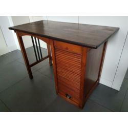 Klein Bureau Amsterdamse School Stijl Roldeur Art Deco