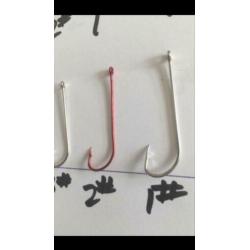 Langsteel haken paling haken 50 stuks €3,75 maat t/m 10#- 1#