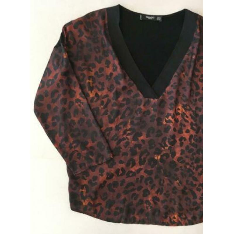 Mango top in leopard print. NIEUW!