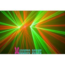 Hestia Laser licht effect 4 beam, rood en groen NIEUW B-v