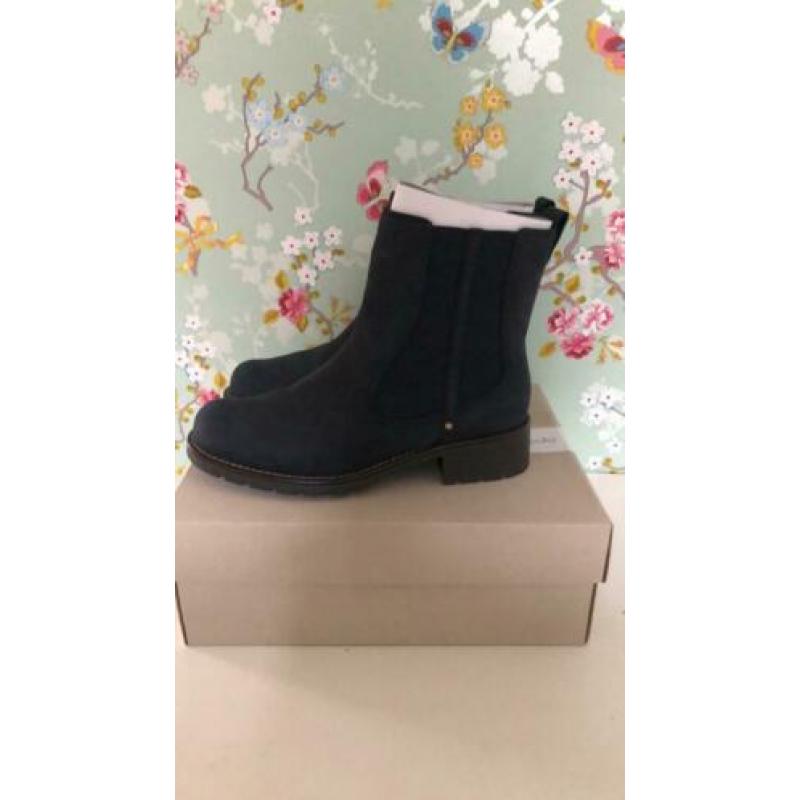 Clarks Dames Chelsea Boots Maat 39,5 Blauw