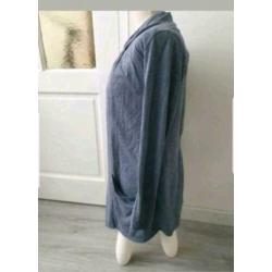 Donkergrijs vest maat L