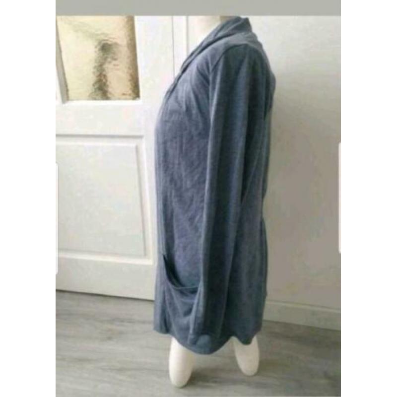 Donkergrijs vest maat L