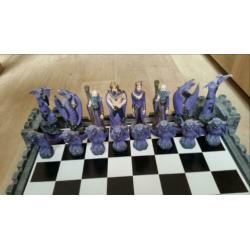 Keramische groot schaak bord hand make figuren 50x50