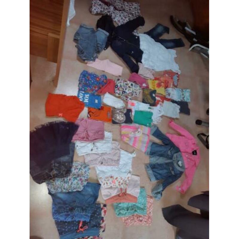 Groot pakket zomerkleding + winterjas maat 86 92