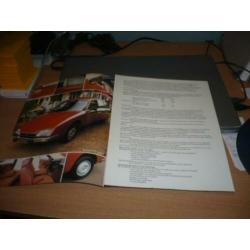 Folder CITROEN CX REFLEX - CX ATHENA