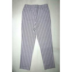 MONA LISA stretch pantalon, broek, roze - wit - zwart Mt. 40