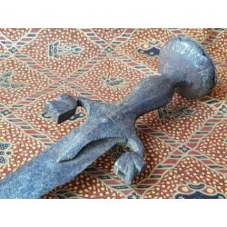 Originele antieke Oosterse sabel of talwar van ijzer 83,5 cm