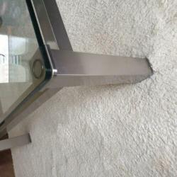 Zware glazen salontafel