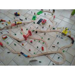 prachtige uitgebreide houten treinset Brio Eichhorn Kidkraft