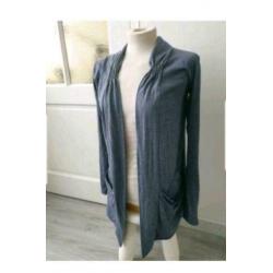 Donkergrijs vest maat L