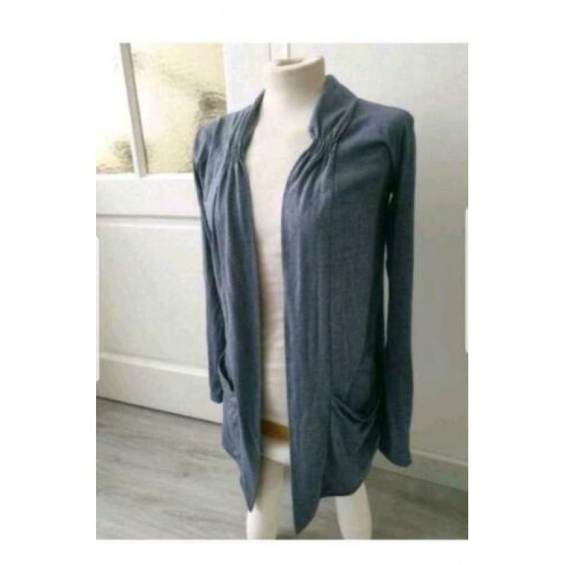 Donkergrijs vest maat L