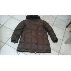 Tenson: z.g.a.n. dames winterjas maat: 42 kleur: donkerbruin