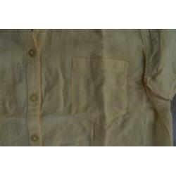 Blouse 42 geel korte mouw