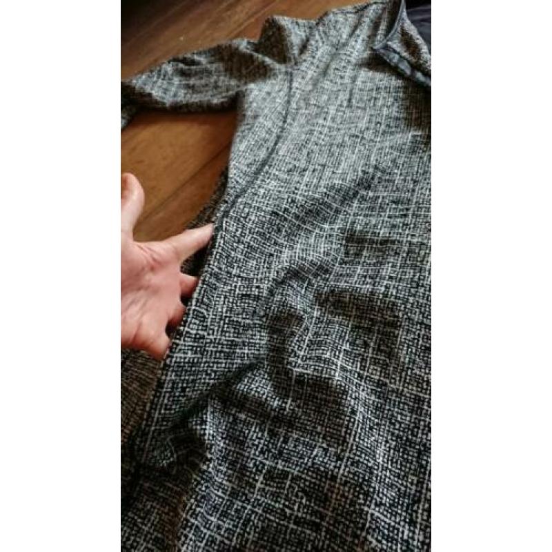 Zwart wit jurk van CLAUDIA STRATER maat 46