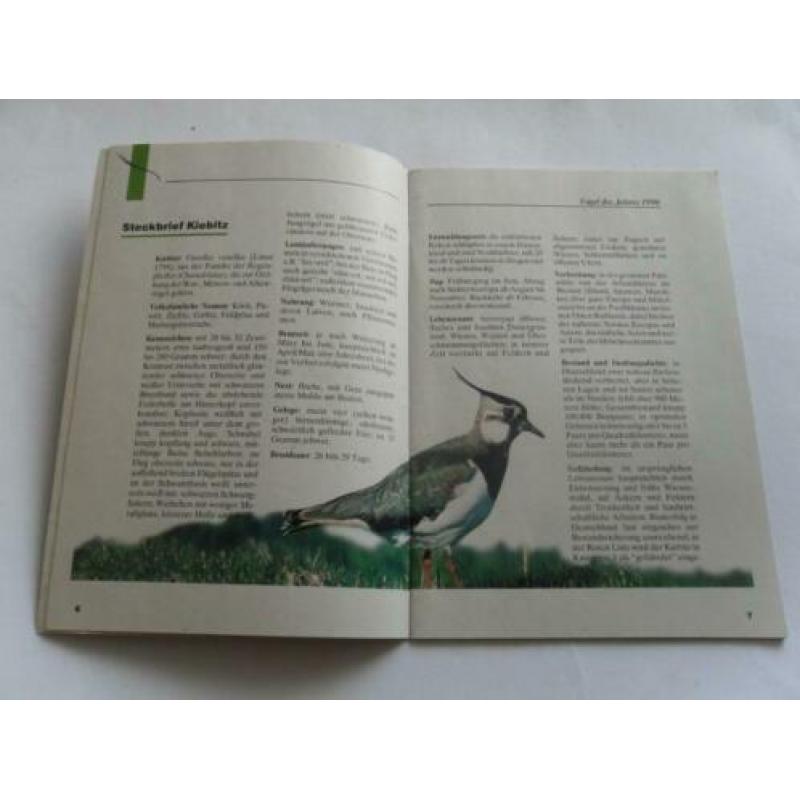 Duits boekje over kievit , Der Kiebitz Vogel des Jahres 1996