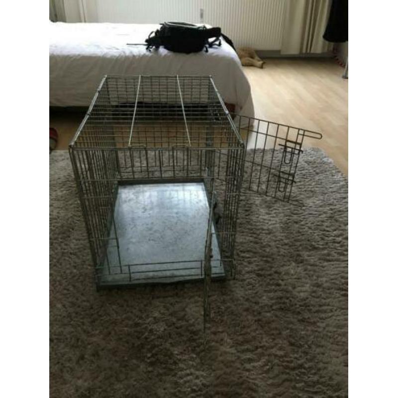 Reis Honden bench inklapbaar met handvat 76x48x55 2 deurs
