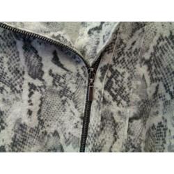 Gerry Weber blazer vest grijs slangprint wollig mt 46 31478