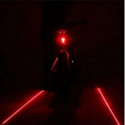Laser achterlicht achterlamp fietslamp mtb lamp verlichting