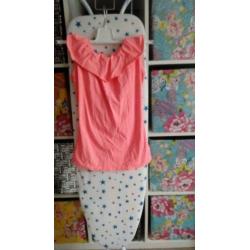 Coral pink shirt /maat S/M