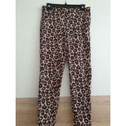 Tijgerprint broek maat S