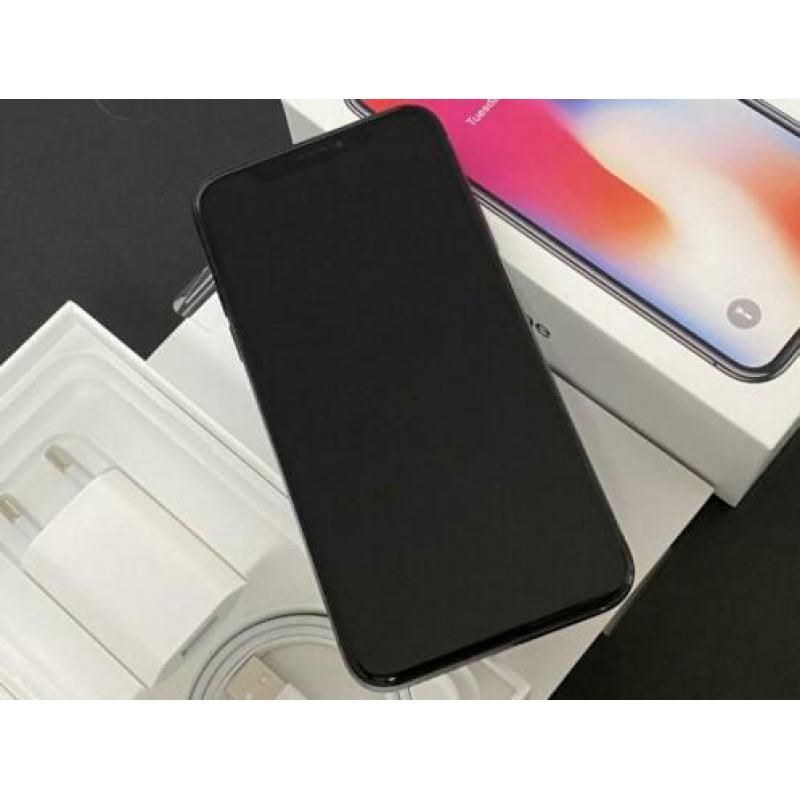 iPhone X, Space Grey, 256GB in perfecte staat