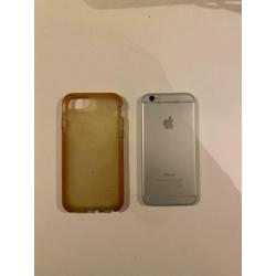 I phone 6, 64GB, Silver white met hoes te koop