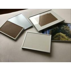 Aluminium fotolijsten 5 stuks zie afmeting
