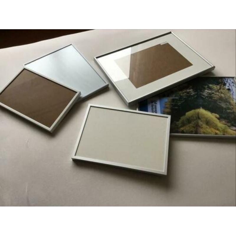 Aluminium fotolijsten 5 stuks zie afmeting