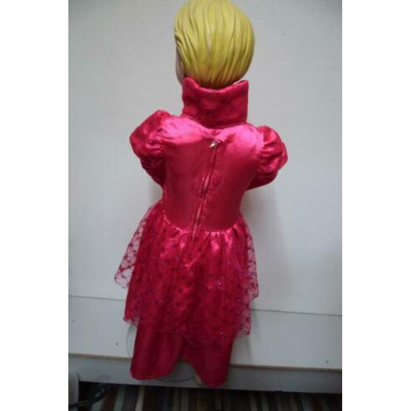 Verkleedkleren: mooie Roze Jonkvrouw, prinses maat 104 (n21)