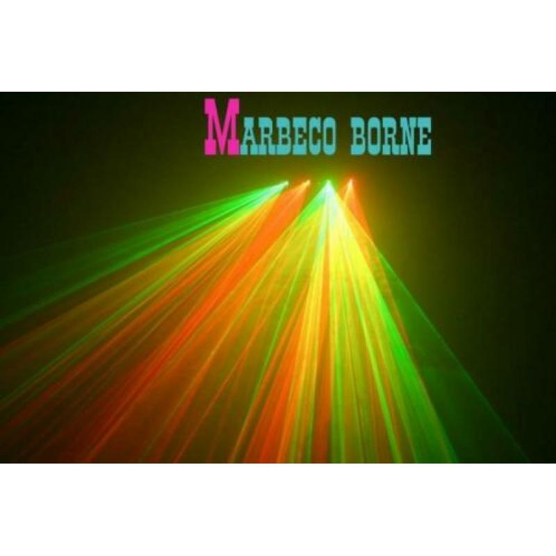 Hestia Laser licht effect 4 beam, rood en groen NIEUW B-v