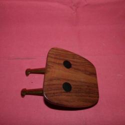 Teak Houten Pijpen rek jaren 50 , met koper.