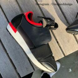 Balenciaga Race Runners Sneakers Schoenen Maat 38 Zwart Rood