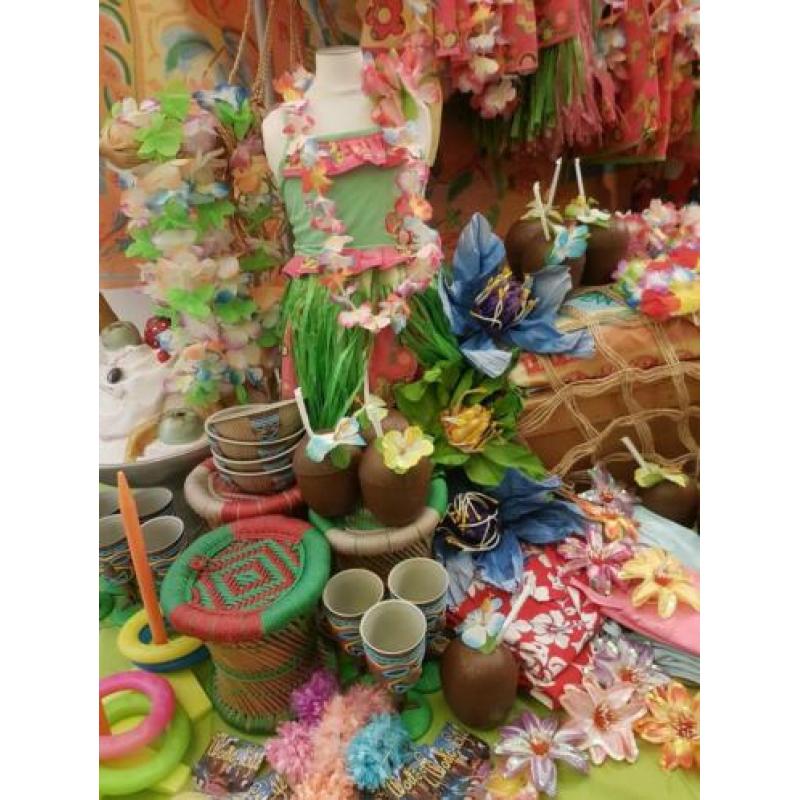Te koop Hawaï themakist, verkleedkist, kinderfeestje