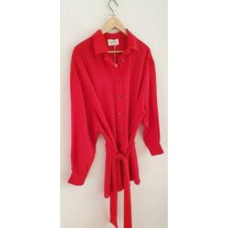 American vintage lange blouse rood nieuw