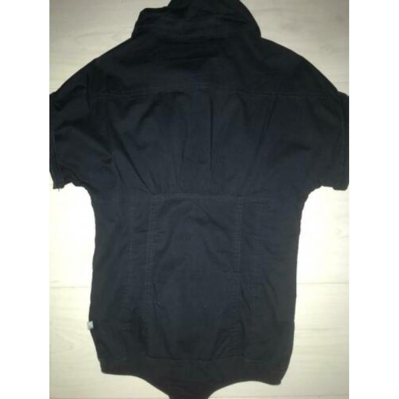 Bodyblouse zwart is afkomstig van Dept maat S