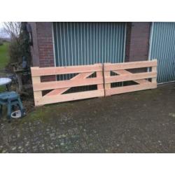 Nieuw Douglas landhek / weidehek 4 meter breed