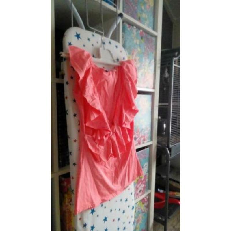 Coral pink shirt /maat S/M