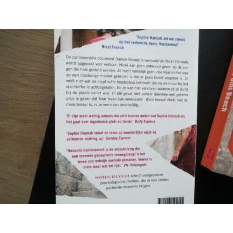 Drie thrillers/roman Per stuk € 3,00