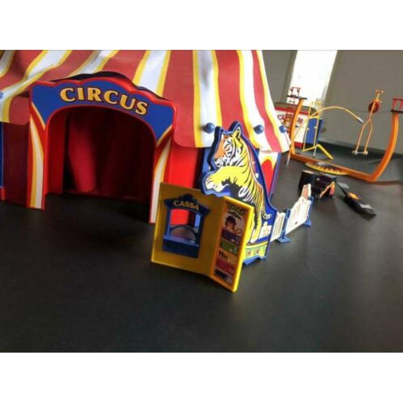 Playmobil circustent met verlichting en diverse toebehoren