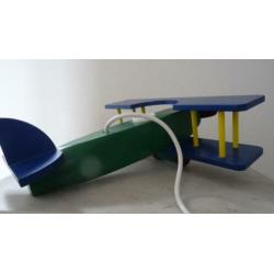 kinderkamer lamp "dubbeldekker vliegtuig"