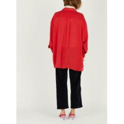 American vintage lange blouse rood nieuw