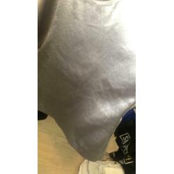 Esprit top zilver kleurig