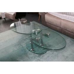 Glazen salontafel