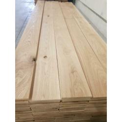 Eiken planken geschaafd / geborsteld / kunstmatig gedroogd